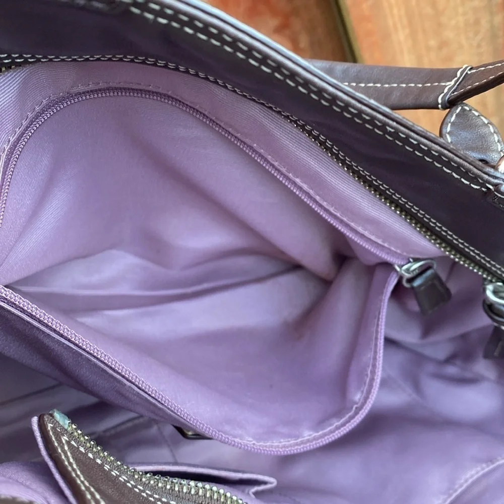 Coach Brown Leather Tote Hobo Bag